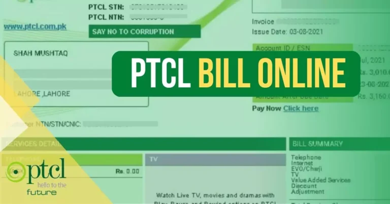Top 3 Easy Step That How To Pay PTCL Bill Online 2024