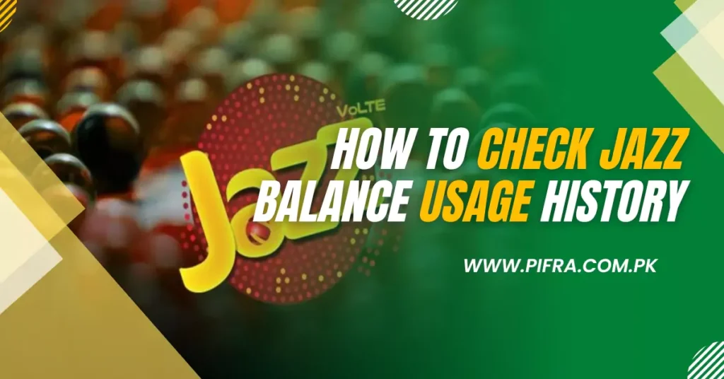 How To Check Jazz Balance Usage History