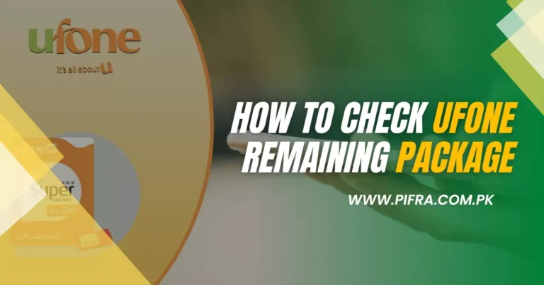 How To Check Ufone Remaining Minutes, Mbs and Sms Package 2024
