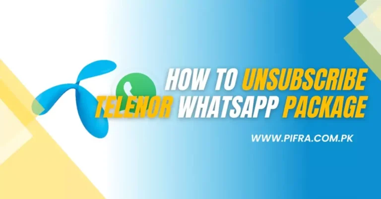 How To Unsubscribe Telenor Whatsapp Package 2024