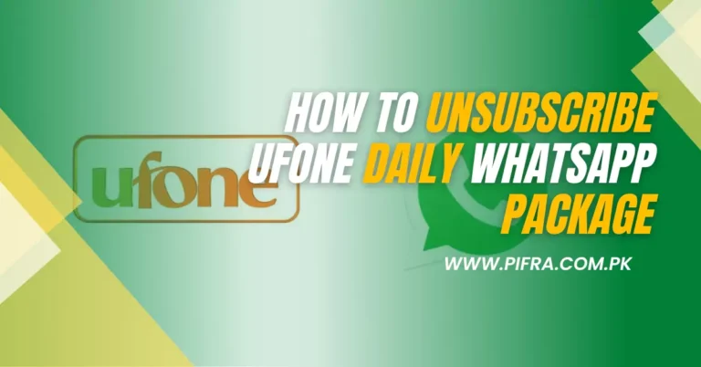 How To Subscribe and Unsubscribe Ufone Daily Whatsapp Package 2024